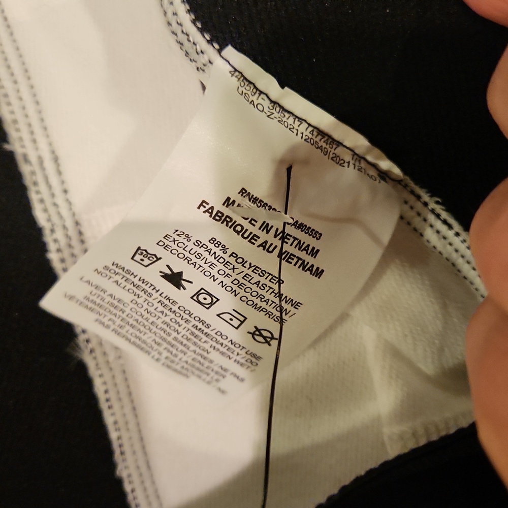 🌟2/$20🌟Nike Kids Leggings in White and Black Size M - Picture 5 of 13